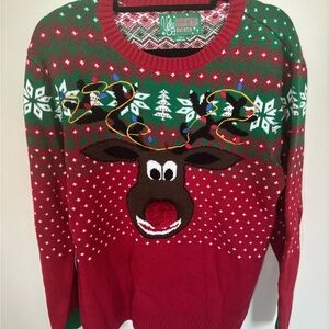 Holiday Novelty Reindeer Sweater | ugly Christmas sweater | Reindeer Butt